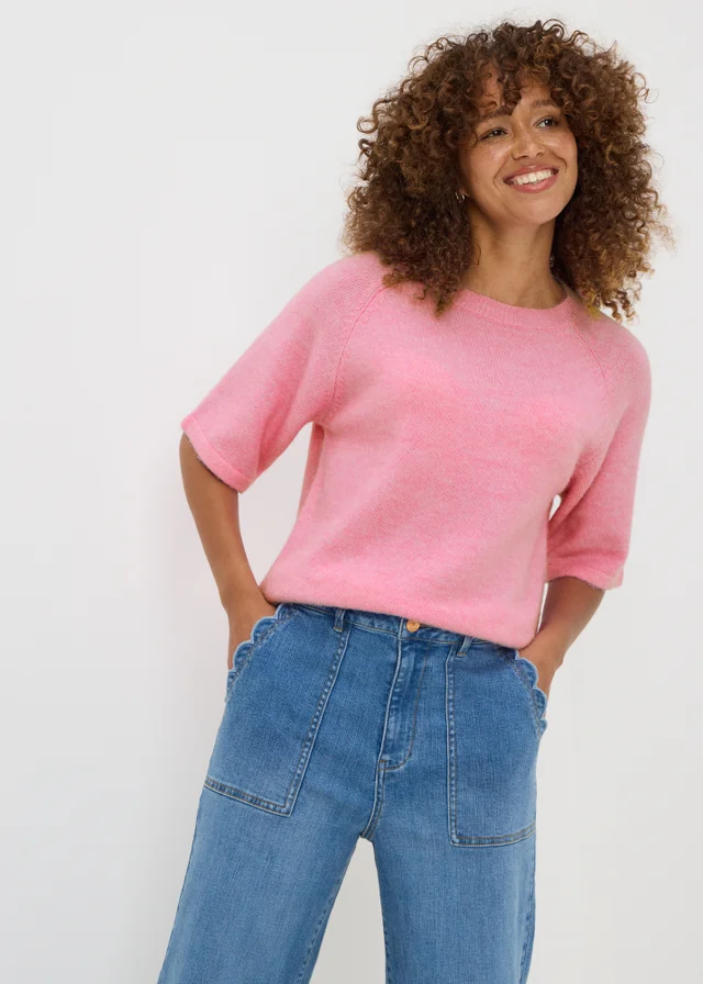Pink Short Sleeve Jumper