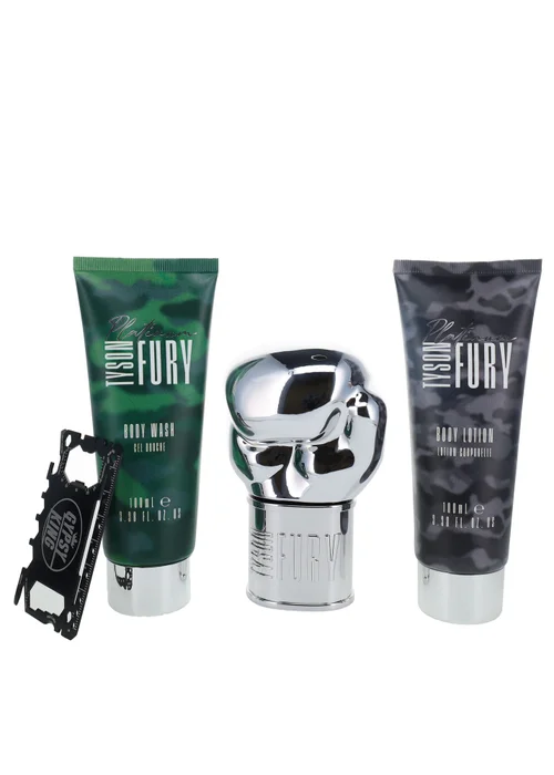 Tyson Fury Platinum Eau de Toilette Spray Gift Set (100ml) - One Size Image 1