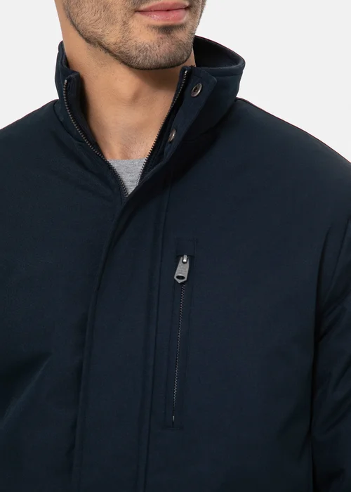 Threadbare Navy Showerproof Funnel Neck Lightweight Mac - XL Image 3