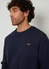 Threadbare Navy Crew Neck Sweatshirt - S Image 3