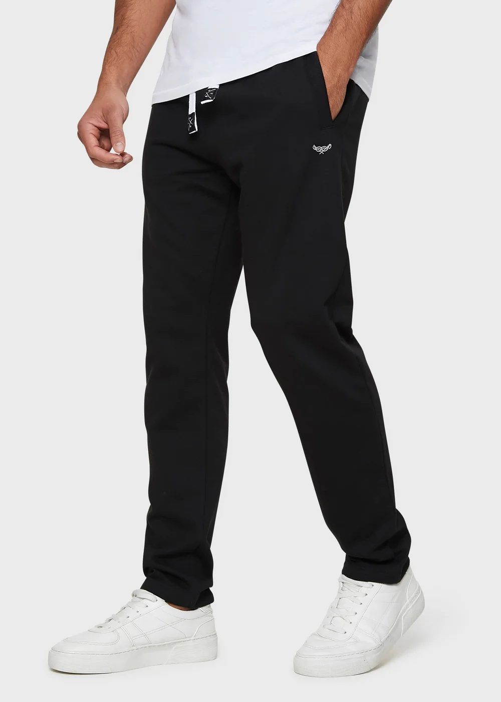 Threadbare Black Straight Leg Joggers - S Image 1