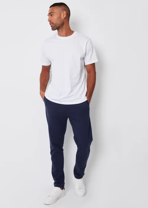 Threadbare Navy Straight Leg Joggers - XL Image 4