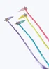 Muse 4 Pack Multicolour Star Fake Hair Clips - One Size Image 2