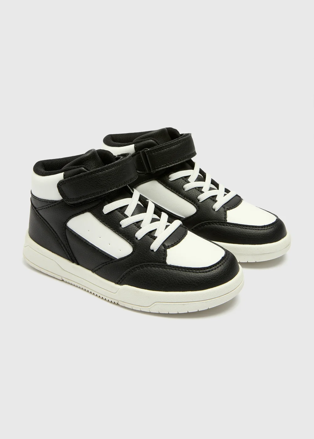 Boys Black High Top Trainers (Younger 10-Older 6) - Size 10 Infants Image 1