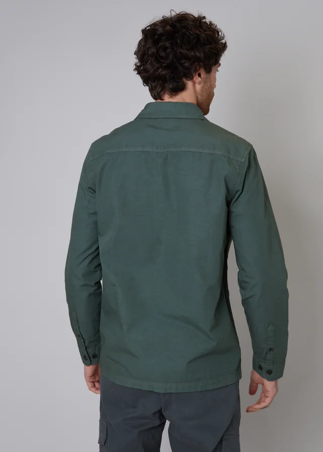 Threadbare Dark Grey Lightweight Cotton Shacket