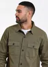 Threadbare Khaki Lightweight Cotton Shacket - S Image 3
