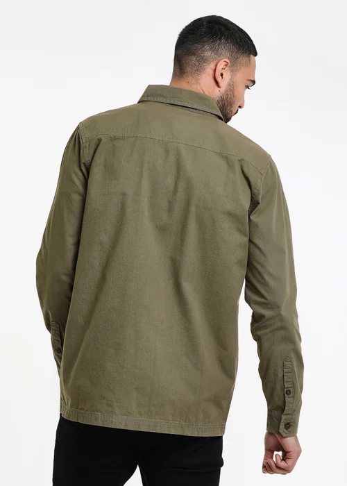 Threadbare Khaki Lightweight Cotton Shacket - S Image 2
