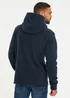 Threadbare Navy Microfleece Overhead Hoodie - XXL Image 2