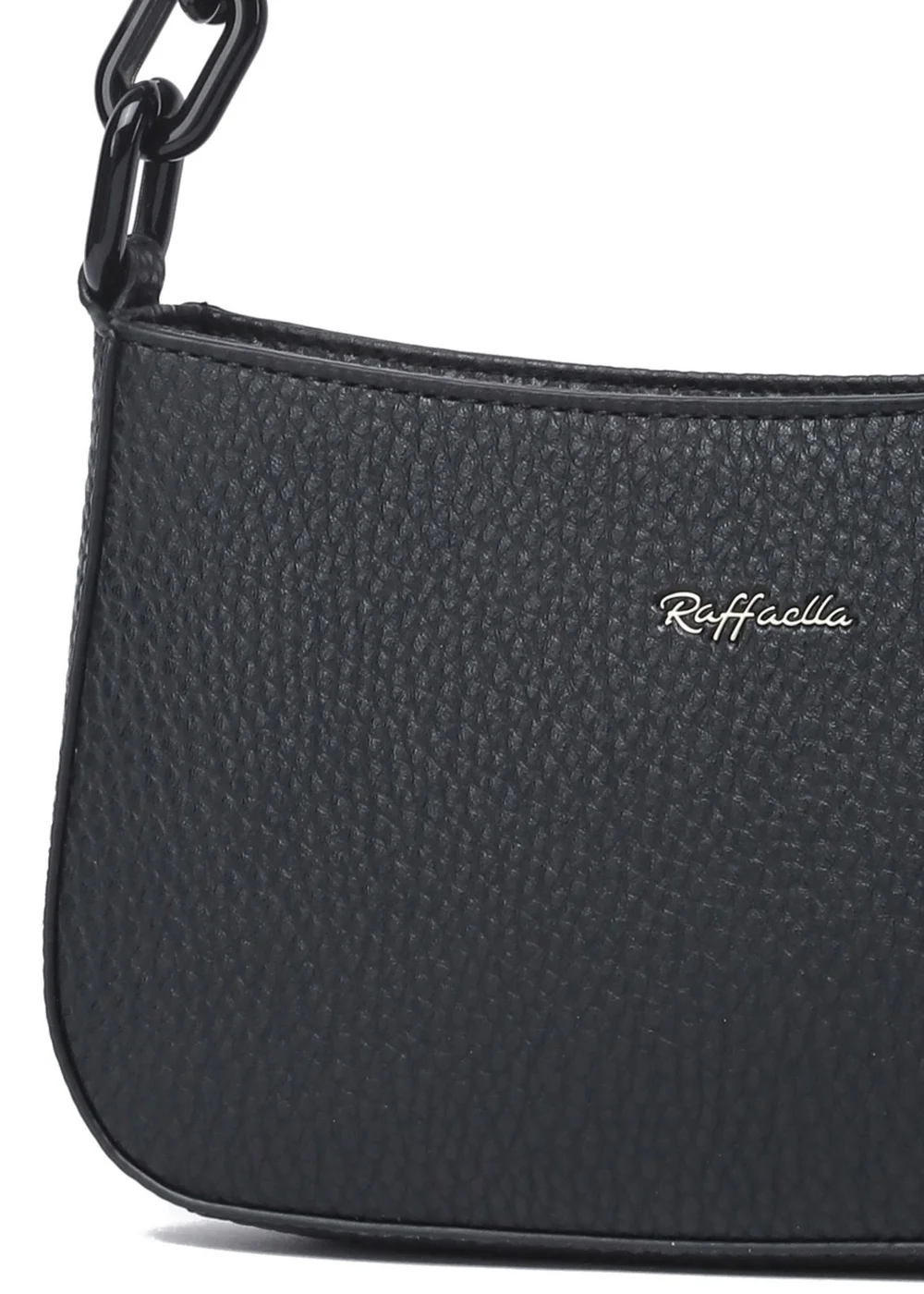 Raffaella Black Chain Saddle Bag - One Size Image 2