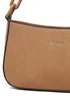 Raffaella Dark Tan Chain Saddle Bag - One Size Image 2