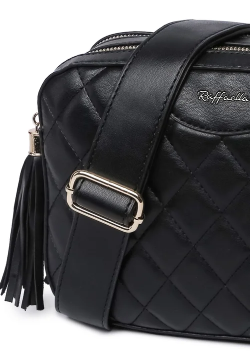Raffaella Black Quilted Cross Body Camera Bag - One Size Image 2