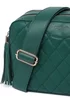 Raffaella Green Quilted Cross Body Camera Bag - One Size Image 2