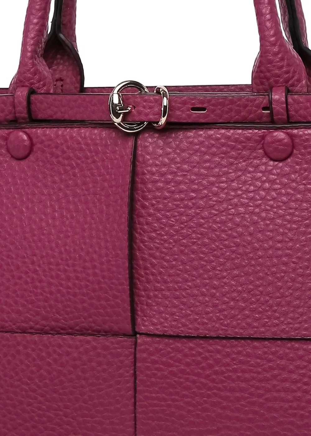 Raffaella Wine Buckle Detail Shoulder Bag - One Size Image 2