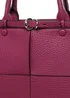 Raffaella Wine Buckle Detail Shoulder Bag - One Size Image 2