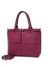 Raffaella Wine Buckle Detail Shoulder Bag - One Size Image 1