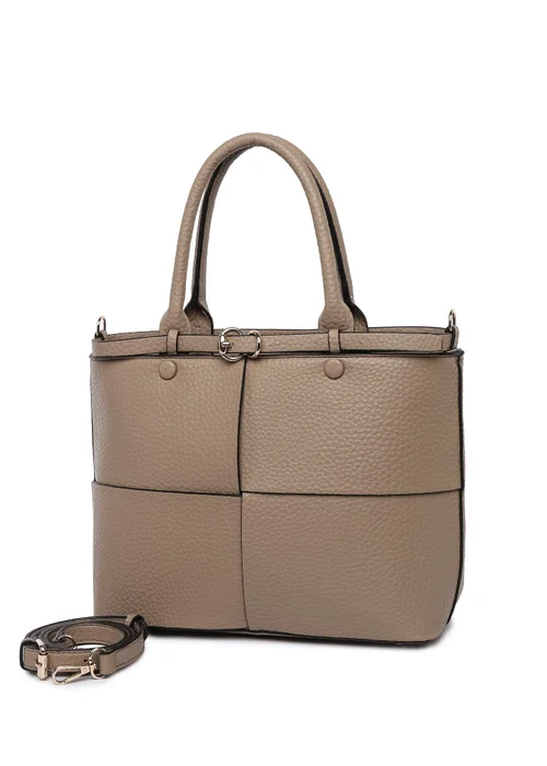 Raffaella Taupe Buckle Detail Shoulder Bag - One Size Image 1