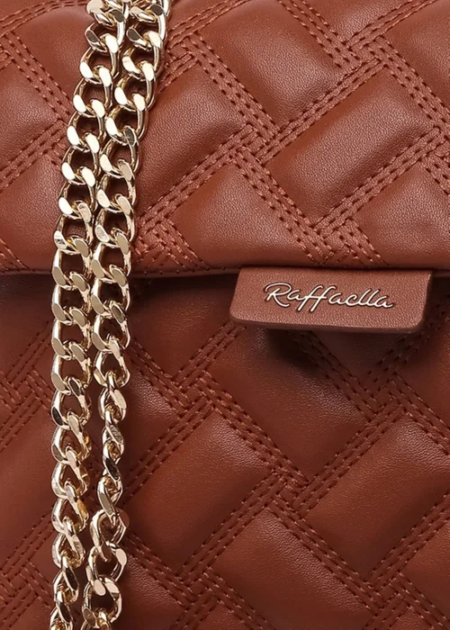 Raffaella Tan Quilted Chain Shoulder Bag - One Size Image 2