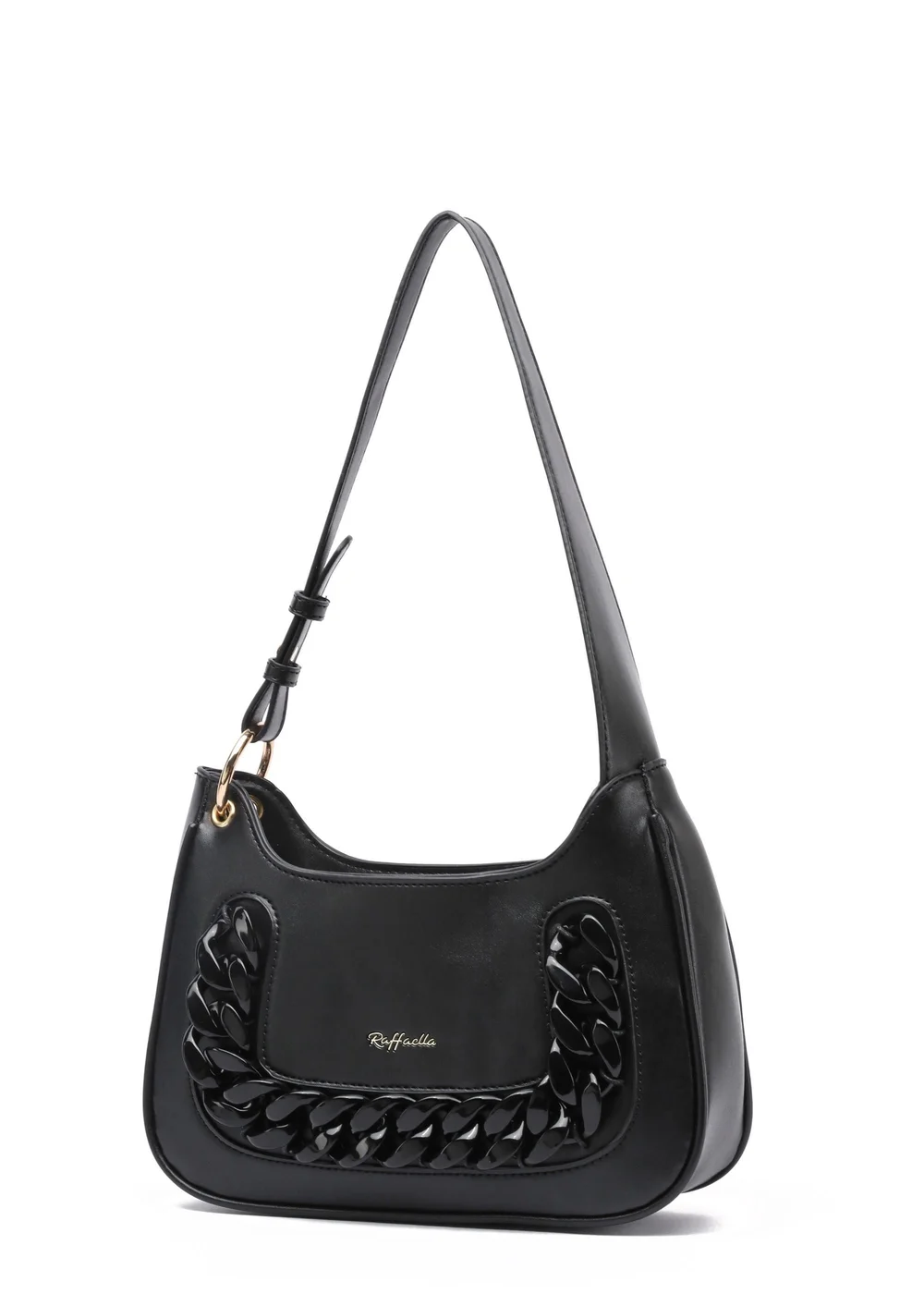 Raffaella Black Chain Body Bag - One Size Image 1