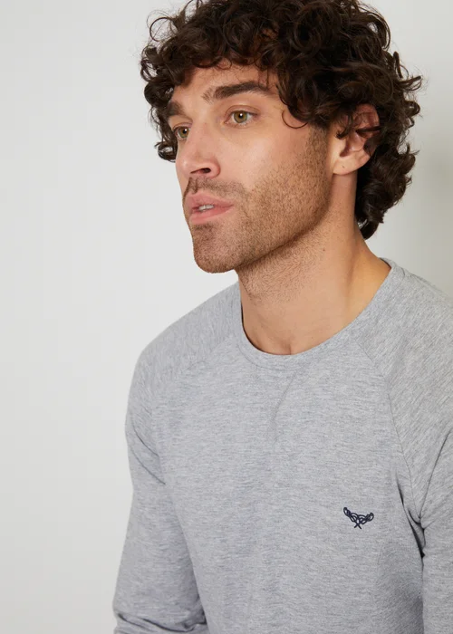 Threadbare Grey Cotton Rich Check Pyjama Set - Small Image 3