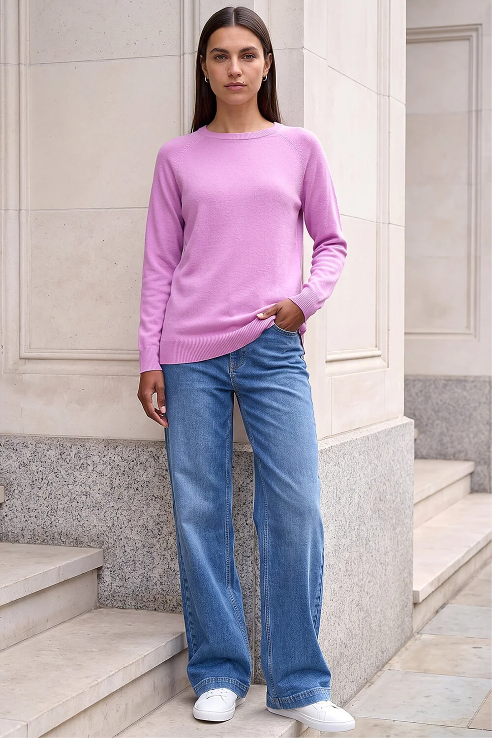 Roman Mauve Soft Crew Neck Jumper - 20 Image 2