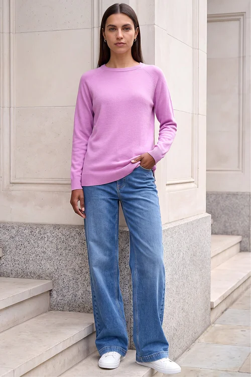 Roman Mauve Soft Crew Neck Jumper - 20 Image 2
