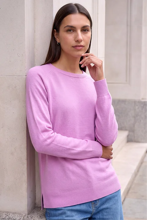 Roman Mauve Soft Crew Neck Jumper - 20 Image 1