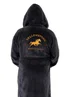 Yellowstone Blue Dutton Ranch Montana Hooded Bathrobe - Small Image 2