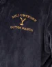 Yellowstone Blue Dutton Ranch Montana Hooded Bathrobe - Small Image 3