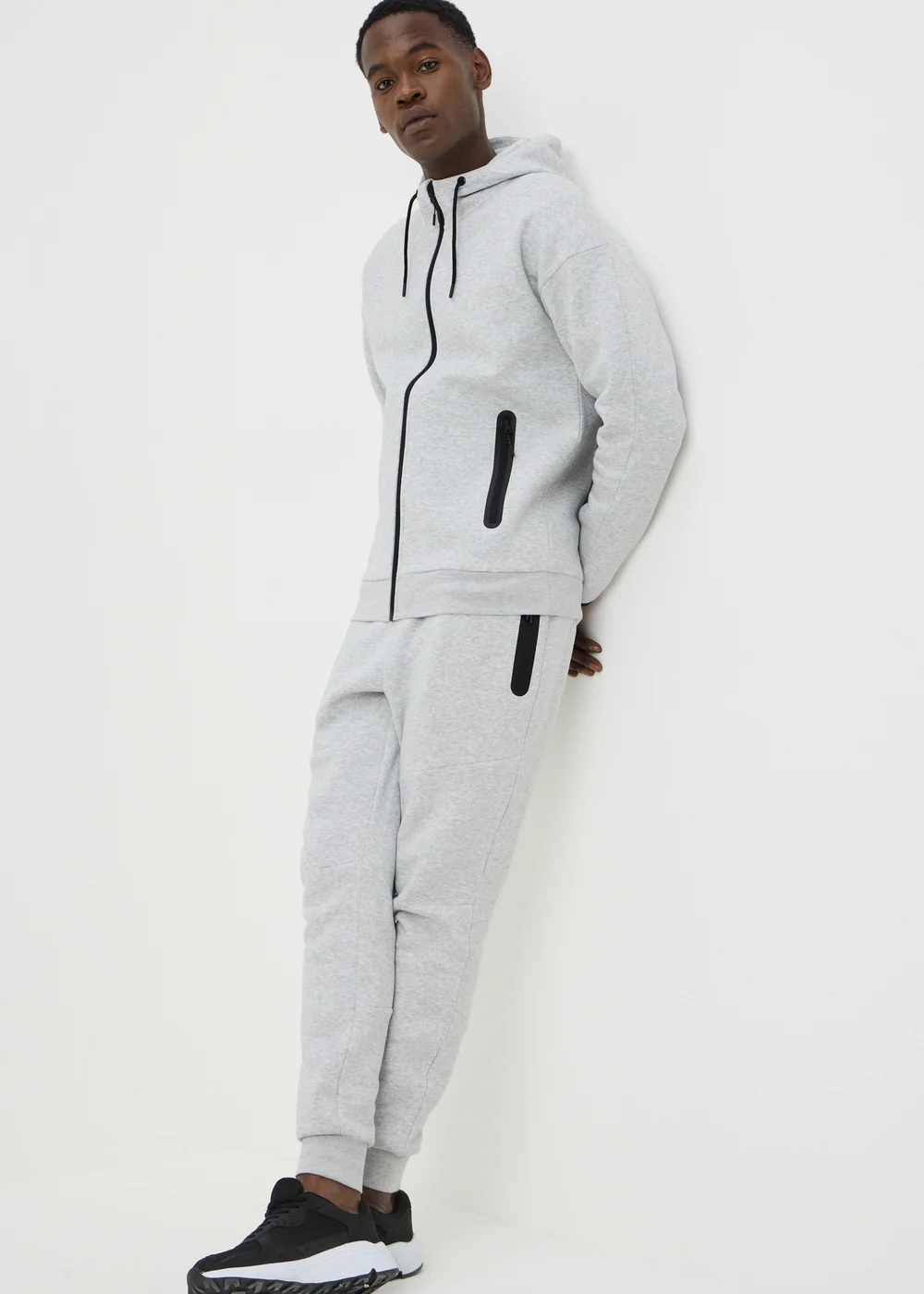 Souluxe Grey Zip Up Hoodie - XS Image 2