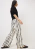 Et Vous Cream Stripe Co Ord Trousers - Size 26 31 leg Image 2