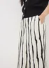 Et Vous Cream Stripe Co Ord Trousers - Size 26 31 leg Image 3