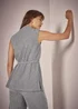 Et Vous Grey Textured Belted Co-Ord Tunic Top - Size 18 Image 2
