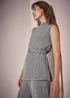 Et Vous Grey Textured Belted Co-Ord Tunic Top - Size 18 Image 3