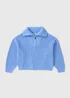 Girls Blue Funnel Neck Zip Jumper (7-15yrs) - Age 14 Years Image 1