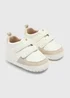 Baby White Double Strap Trainers (Newborn-18mths) - Age 0 - 3 Months Image 1