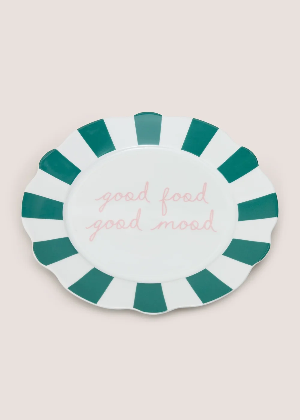 Green Good Vibes Dinner Plate Image 1