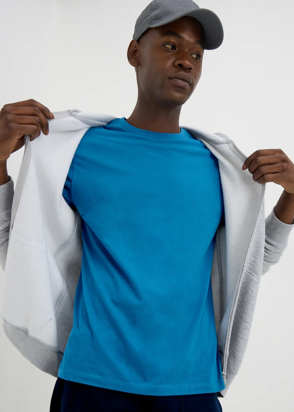 Blue Essential Crew Neck T-Shirt - Extra small Image 2