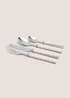 16 Piece Pink Gingham Cutlery Set Image 2