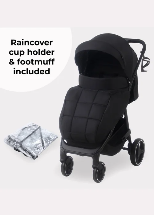 My Babiie Black Leopard Print Dani Dyer Pushchair - One Size Image 3