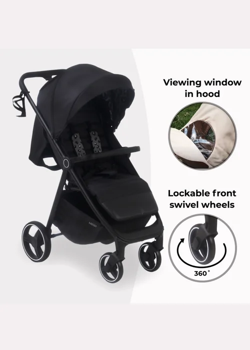 My Babiie Black Leopard Print Dani Dyer Pushchair - One Size Image 5