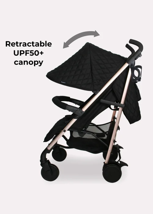 My Babiie Black Billie Faiers Rose Gold Quilted Stroller - One Size Image 4