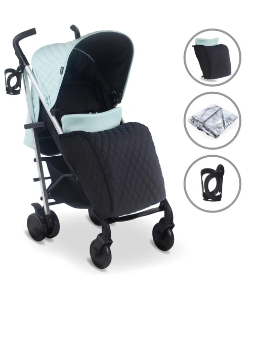 My Babiie Aqua Billie Faiers Quilted Lightweight Stroller - One Size Image 1