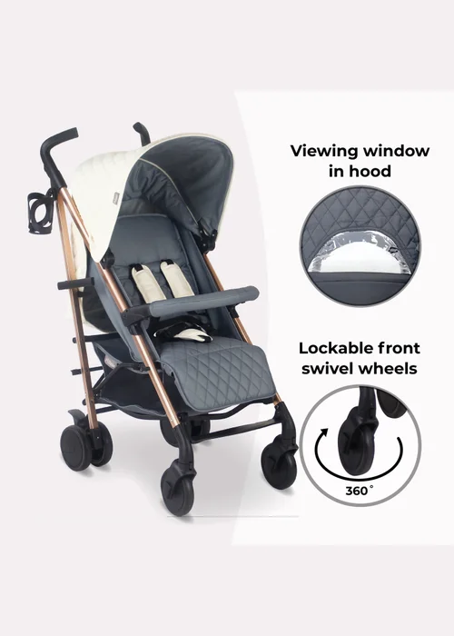 My Babiie Cream Billie Faiers Quilted Lightweight Stroller - One Size Image 4