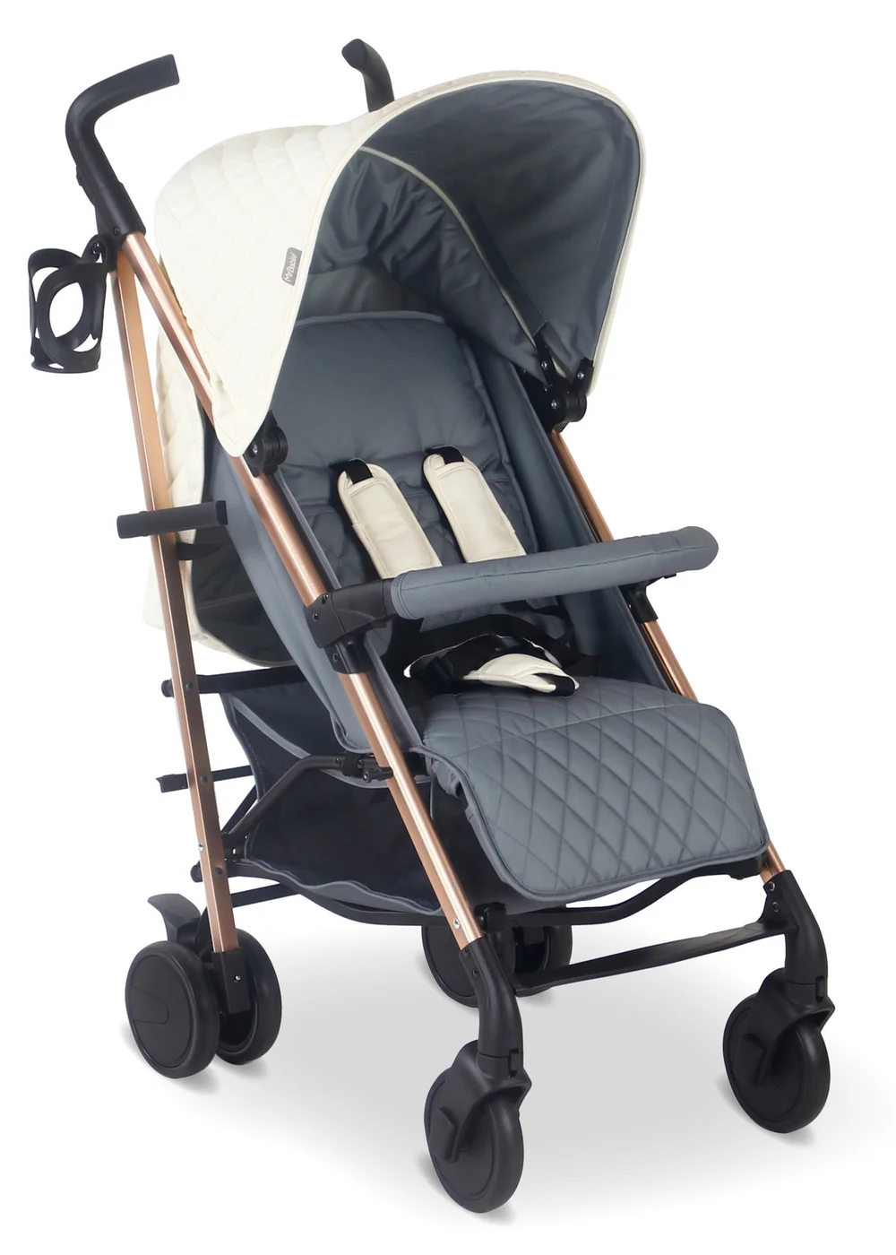 My Babiie Cream Billie Faiers Quilted Lightweight Stroller - One Size Image 2