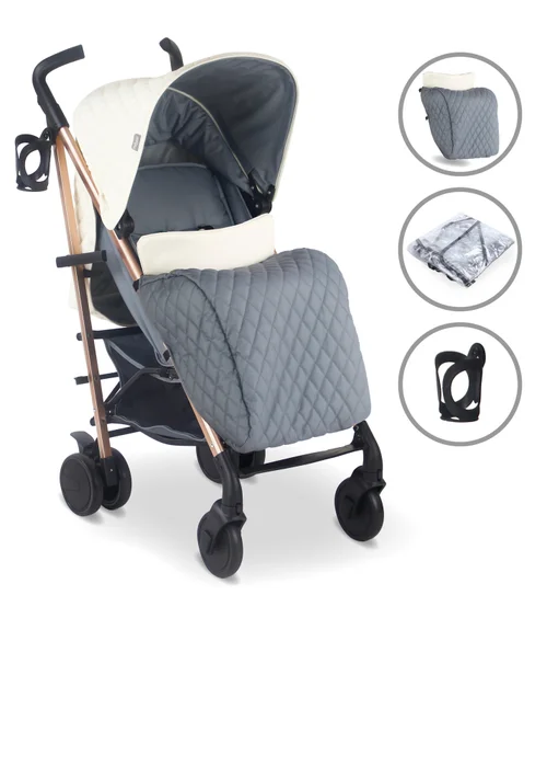 My Babiie Cream Billie Faiers Quilted Lightweight Stroller - One Size Image 1