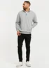 Threadbare Grey 1/4 Zip Neck Sweatshirt - L Image 4