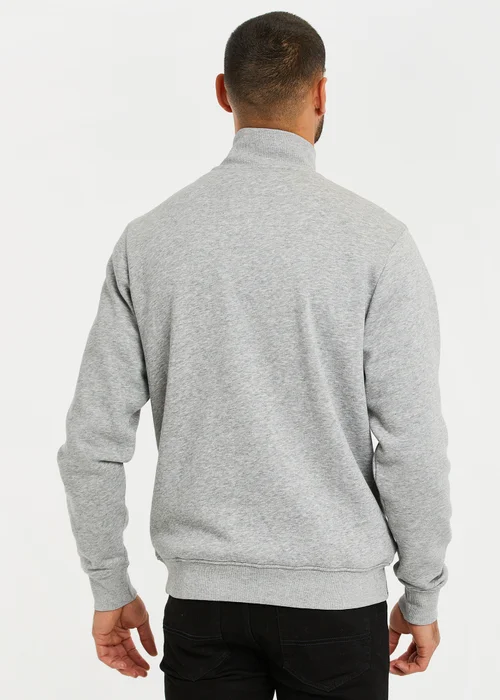 Threadbare Grey 1/4 Zip Neck Sweatshirt - L Image 2