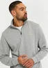 Threadbare Grey 1/4 Zip Neck Sweatshirt - L Image 3