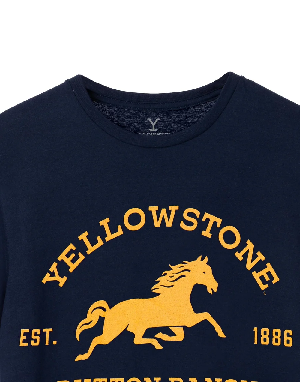 Vanilla Underground Yellowstone Blue Dutton Ranch Logo Short Sleeved T-Shirt - 2XL Image 5