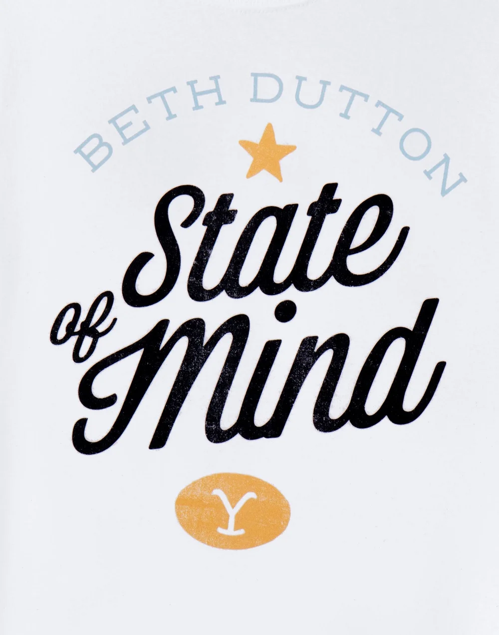 Yellowstone White Beth Dutton State Of Mind Short Sleeved T-Shirt - Large Image 2